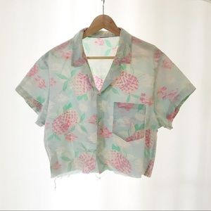 Vintage / Cropped Hawaiian Shirt